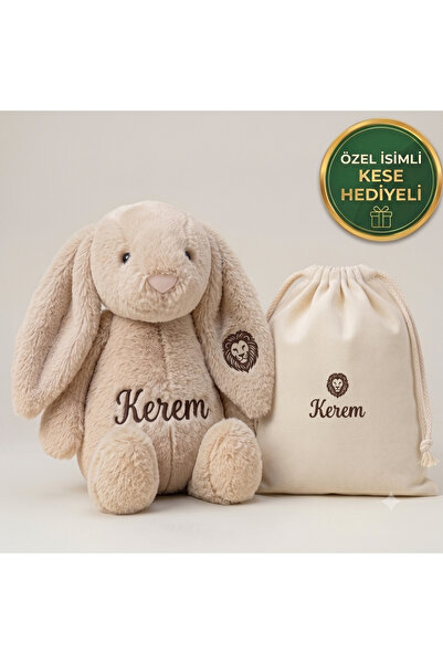 Hellobox Kişiye Özel İsimli Peluş Oyuncak Tavşan - Kese Hediyeli - Doğum Günü...