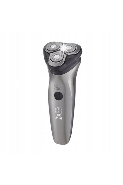 adler Aparat de ras electric cu trimmer pentru barbă, LED, IPX7, 3 capete, în...