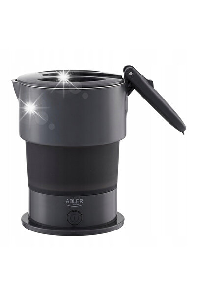 adler Fierbător electric de călătorie pliabil, mic, 600ml 0,6L, 750W, din sil...