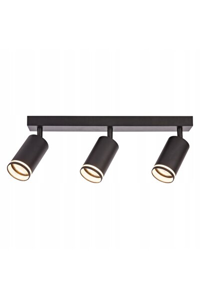 Milagros jewelry Corp de iluminat tip inel pentru țeavă, negru, 3xGU10