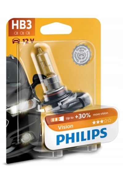 Philips Bec HB3 Vision 65W +30% mai multă lumină