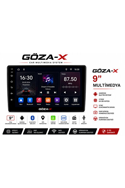 GÖZA-X MULTİMEDYA 9 İNÇ TABLET 4 REM 64 HAFIZALI KAMERA HEDİYELİ
