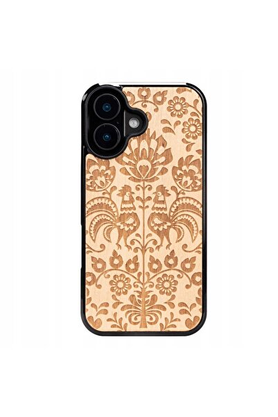 BewooDesign Husă din lemn Bewood pentru iPhone 16 POLSKI FOLK ANIEGRE