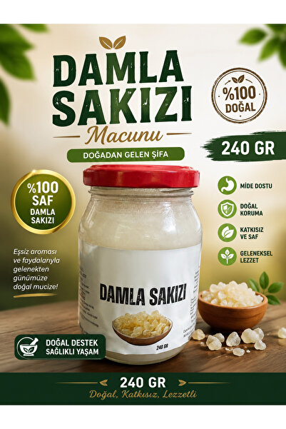 sarayli baharat Orjinal Yunanistan Damla Sakızı Macunu 240 gr Katkısız