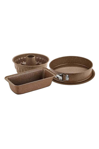 generel Korkmaz 3 Piece Baking Pan Set for Home Baking and Cakes
