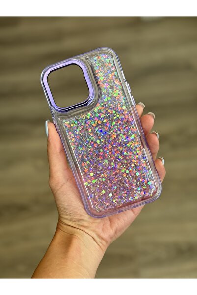 AMİDA iPhone 15 Pro Max Uyumlu kılıf Mor