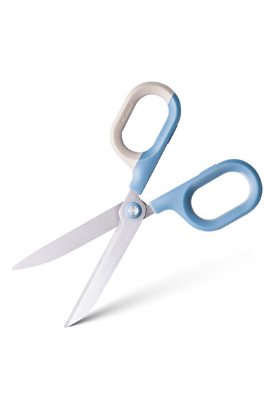 Nusign Office Scissors 14.5cm Two-Tone Blue-Cream Deli
