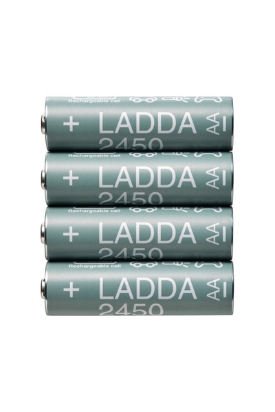 IKEA (IKEA) Acumulatori IKEA LADDA AA 2450mAh R6 1.2V NiMH 4 bucăți Baterii p...