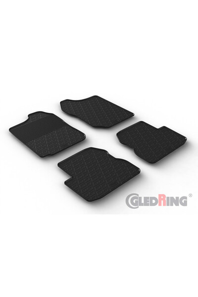 Gledring Σετ 4 λαστιχένιων ταπέτων, εμπρός και πίσω, ειδικά για SUZUKI JIMNY ...
