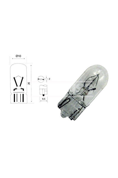 CARPRISS Bec W5W 24V 5W L2,1x9,5d