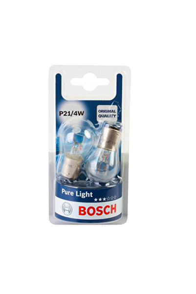 Bosch Bec Pure Light P21/4W 12V 21/4W BAZ15d Set 2 buc