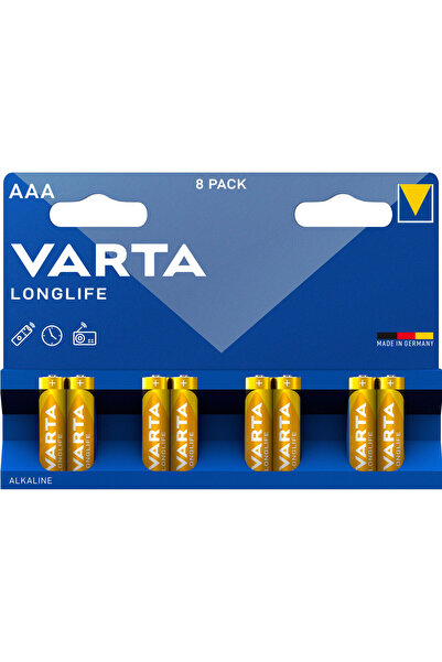 Varta Дълготрайни AAA батерии, блистер 8 броя