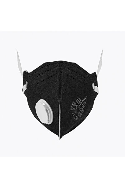 MFA C-267V-AC Aktif Karbonlu FFP2 Ventilli Siyah Katlanabilir Maske Organik B...