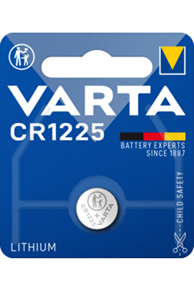 Varta Υψηλής ποιότητας μπαταρία κουμπί Λιθίου CR1225, 1 τεμάχιο σε blister.