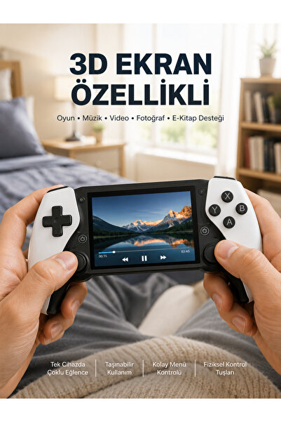 64GB Hafızalı Emülatör Destekli Oyun Konsolu Yeni Nesil