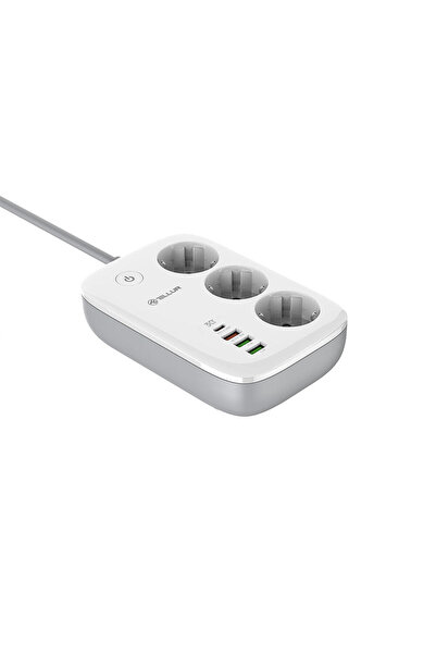 OEM Tellur Smart WiFi Πολύπριζο Προστασίας 3 Θέσεων με υποδοχές 2xUSB-C (QC 3...