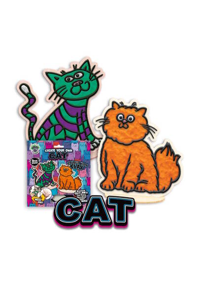 OEM Splat Planet Mess-Free Σετ Χειροτεχνίας με Πηλό "Cats"