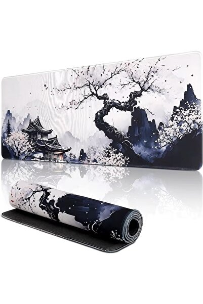 Mcstorey Geniş Oyuncu Mouse Pad - 90x40 cm,3mm Premium Dikişli Kenar Minimali...
