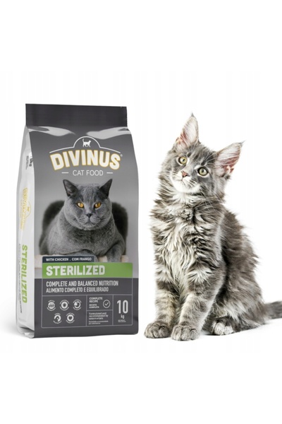 NO BRAND Hrana pentru pisici DIVINUS Cat Sterilized Pui 10 kg