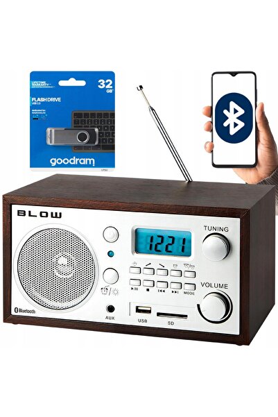 Blow Radio RA2 FM Bluetooth Maro