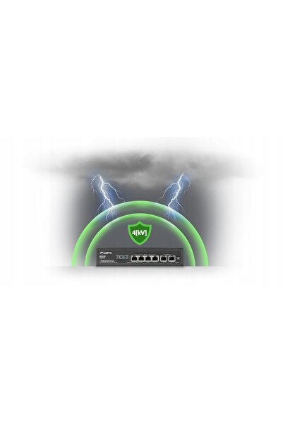 NO BRAND Switch 4X100MB POE+/2x 100MB RSFE-4P-2FE-60