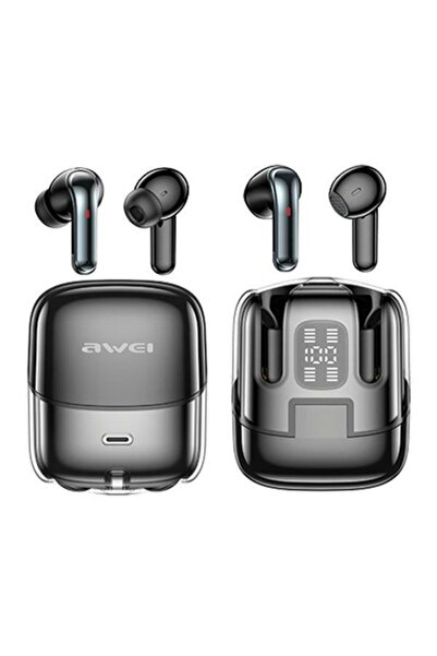 NO BRAND Căști intraauriculare AWEI T79 impermeabile negre