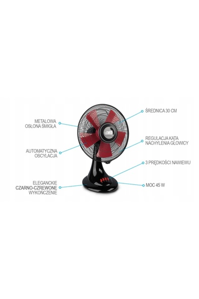 HBLK Ventilator de birou HB DF3003BR