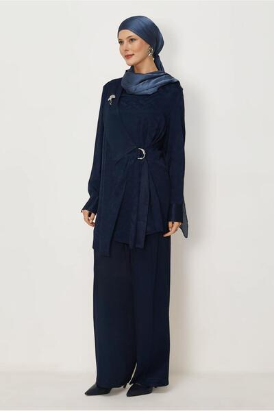 Alvina Belted Detail Pants Suit 46669