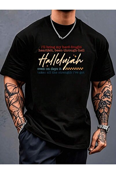 45 BPM تي شيرت رجالي مريح بطبعة 'I'll Bring My Hard Fought Heartfelt Been Thr...