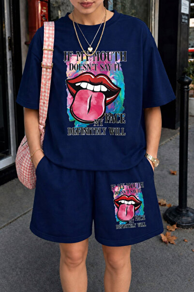ZAVIXO Women's 100% Cotton Oversize Casual Set – Printed Summer Shorts Combin...
