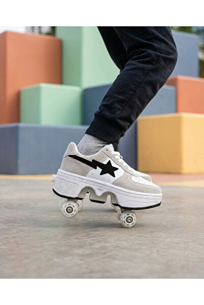 BURUNİ One-Touch Automatic Transforming Roller Skates Children's Sports Shoes