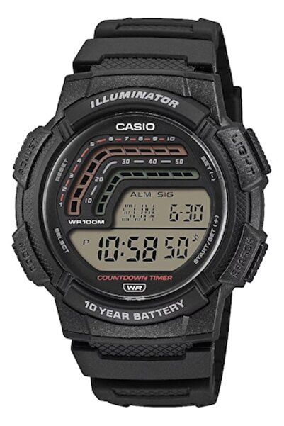 Casio Ceas bărbătesc WS-1800H-1AVEF, Cuarț, 45mm, 10ATM