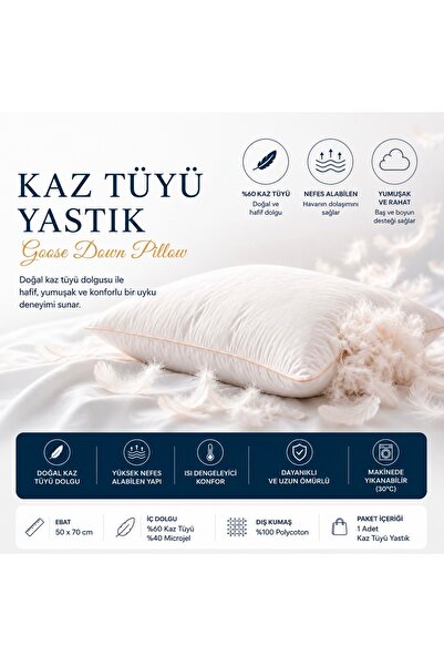 Pillow&bed KAZ TÜYÜ YASTIK