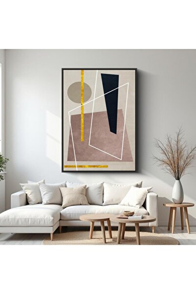 canvas Modern Abstract Paintings - Silver Frame