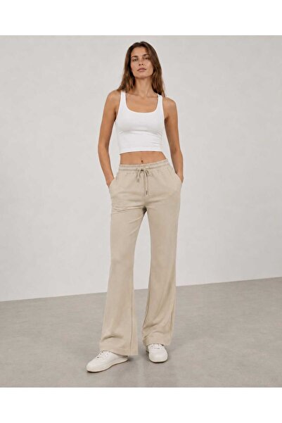 LAVİNİM Women's Knitted Fabric Lightweight Spanish Flare Full Lycra Mid Waist...