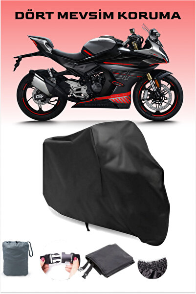 Breen غطاء دراجة نارية أسود مقاوم للماء والغبار من Cfmoto 450SR