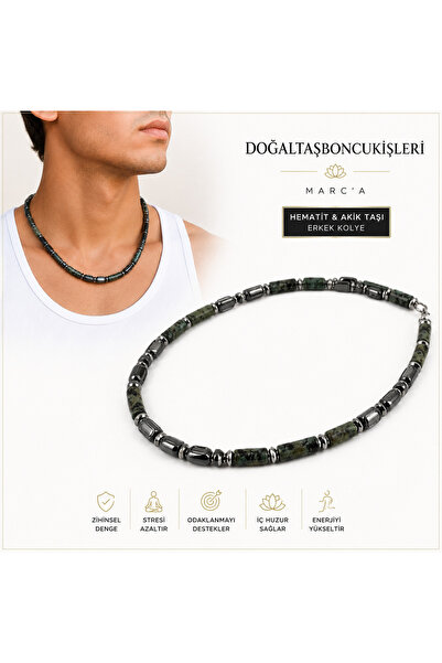 doğaltaşboncukişleri Men's Necklace Natural Stone