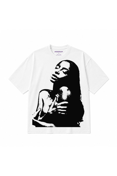 SADE Oversize Tişört Baskılı Unisex Pamuklu