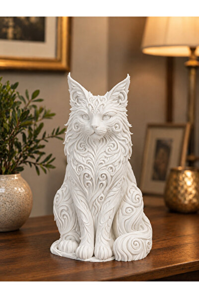Belupa Barok Kedi Biblosu Dekoratif Heykel – Vintage Ev Dekoru, Salon, Kitapl...