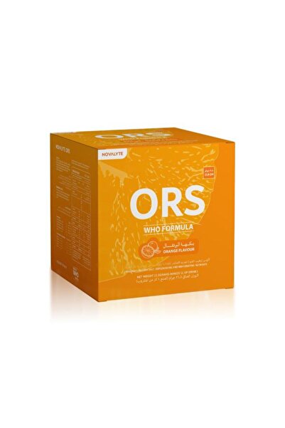 NOVALYTE ORAL REHYDRATION SALT(ORS) ORANGE FLAVOUR 21.8gm 10 SACHETS PER BOX