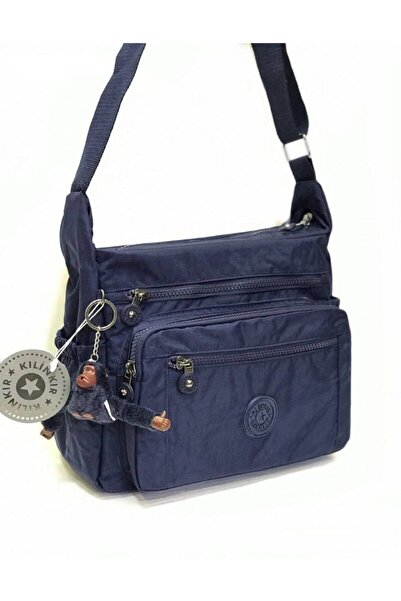 Serenity Klinkır Navy Blue Messenger Bag with Plenty of Pockets and Cross Str...