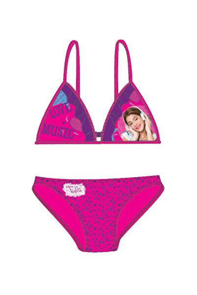 Disney Violetta Costum de baie 2 piese fuxia 6-12 ani cu uscare rapidă din po...