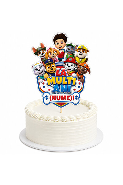 Dulciurim by Loredana Ciulei PAW PATROL 2D Πλαστικοποιημένο Διακοσμητικό Τούρ...