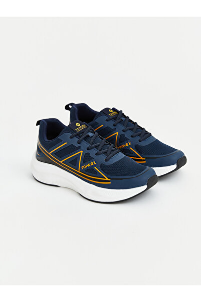 LC Waikiki Triwex Navy Blue Mesh Detailed Thick Sole Men's Sports Shoes
