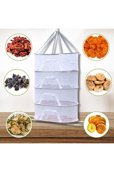 VELORANCE Four-Shelf Outdoor Sun-Drying Rack for Plants, Fruits, Vegetables, ...