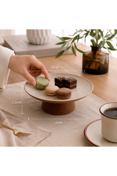 Warehouse Modern Design Round Dessert Serving Stand - 16 cm