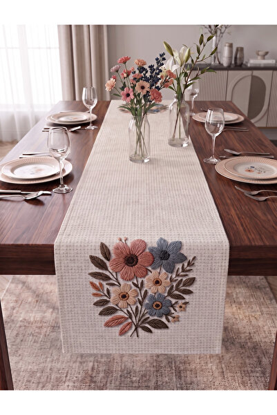 nunuteks evinizi renklendirin Floral Patterned Runner |   Embroidery-Looking ...
