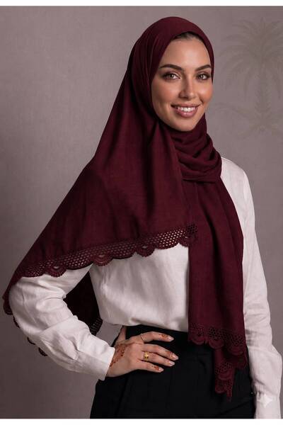 Veil Designer Turkish Two-Layered Udwi Pual Veil with Oye Work and Koroshi on...