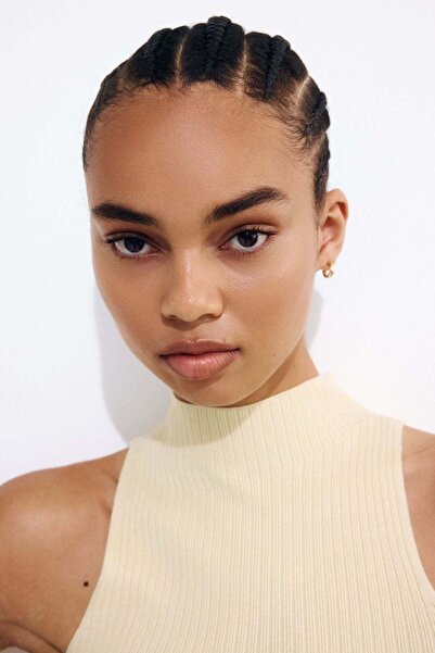 H&M Rib-knit turtleneck top