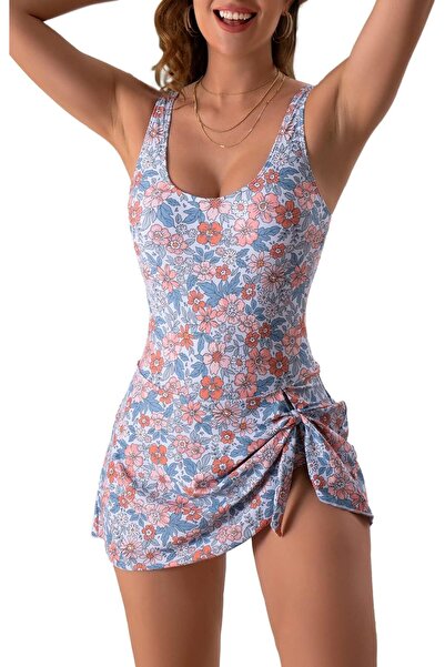 Eomenie One Piece Swimdress Swimsuits for Women Tummy Control Swim Dresses Sk...